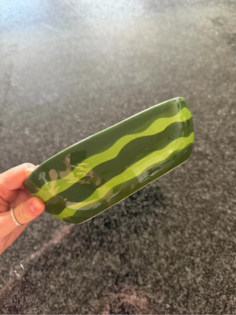 Martha Stewart Green Ceramic Serving Bowl